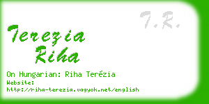 terezia riha business card