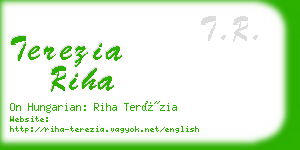 terezia riha business card